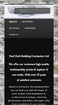 Mobile Screenshot of paulclark-building.com