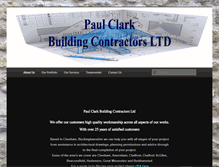 Tablet Screenshot of paulclark-building.com